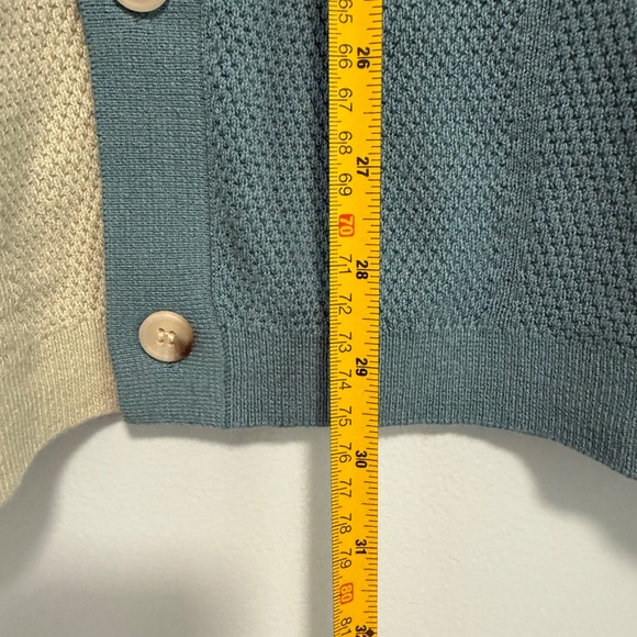 Art of Rhetoric Mens XL Blue Fish Sardinas Full Button Polo Collared Sweater - Picture 4 of 6